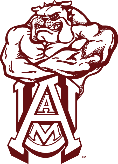 Alabama A&M Bulldogs 1980-Pres Alternate Logo vinyl decal